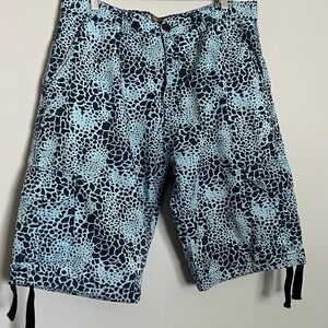 Oversized Y2K Men Size 36 Baggy Cargo Shorts Utility Straps Streetwear Skater